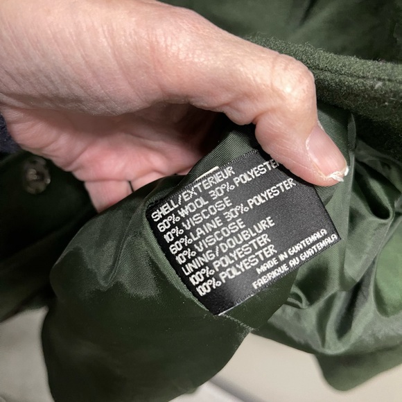 DKNY Women's Olive Trench Coat - Picture 4 of 5